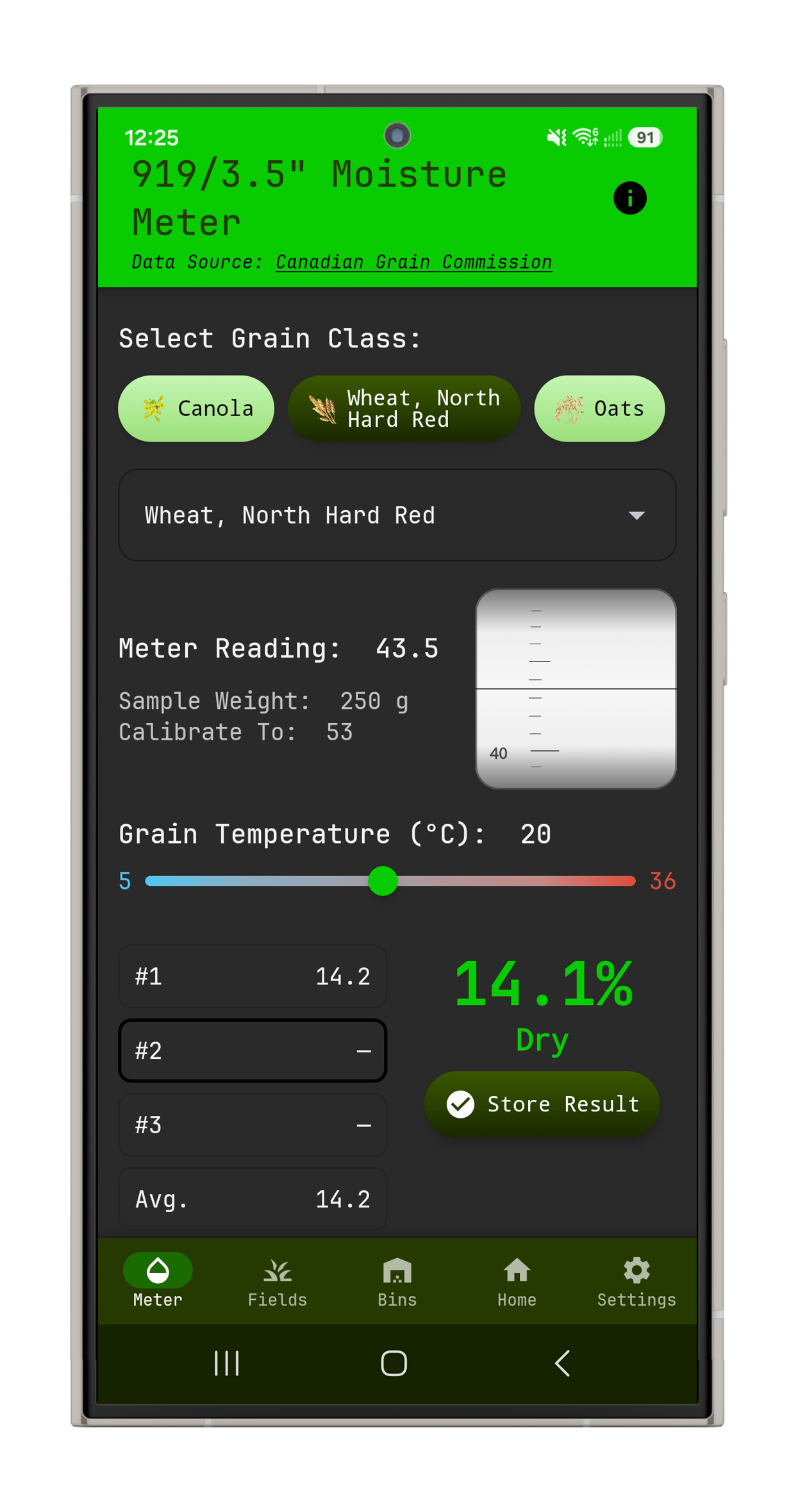 HarvestMark moisture meter